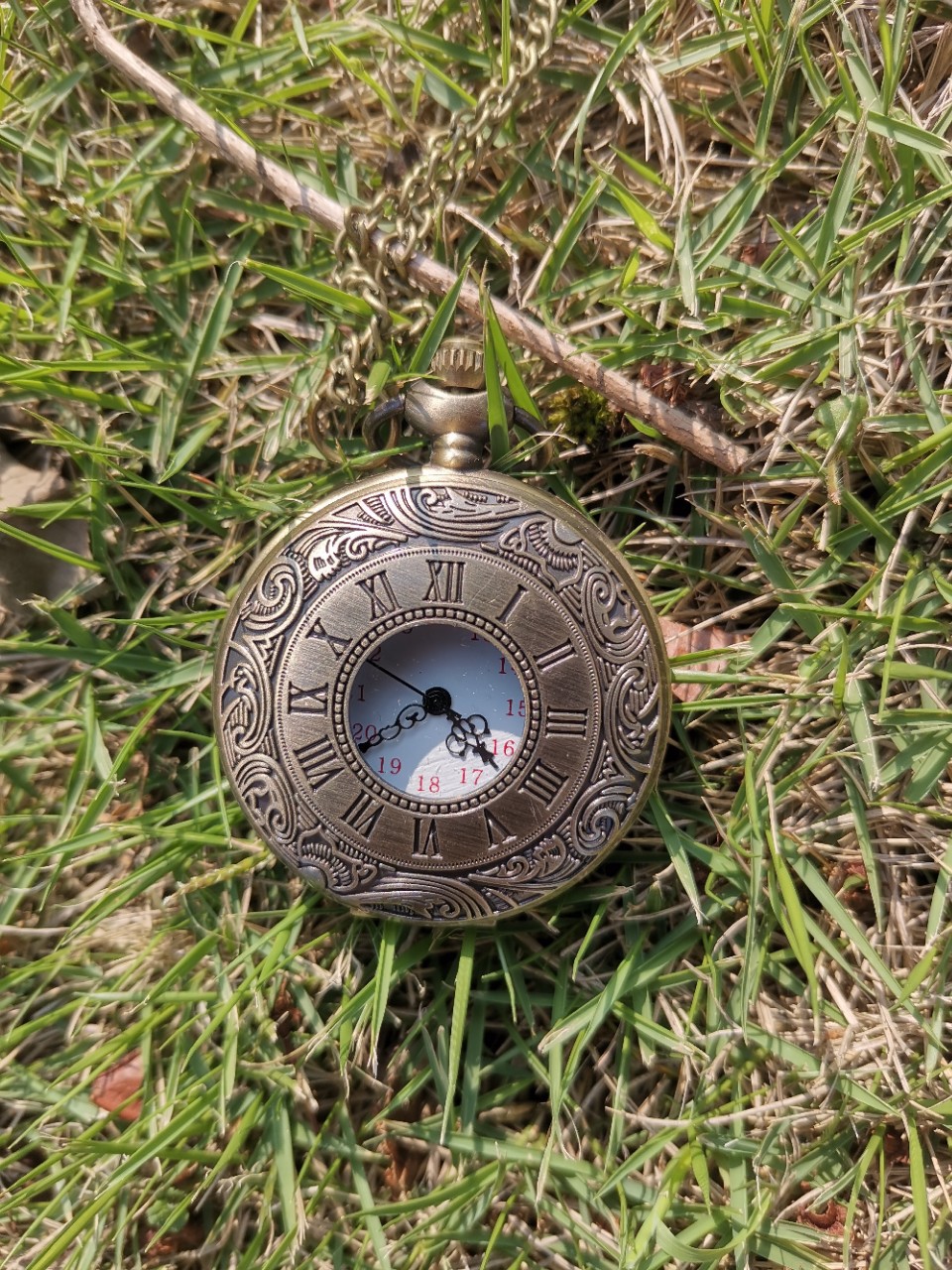 热销跨境怀表挂件表古董礼品老式怀表罗马潮流白面送爷爷奶奶怀表