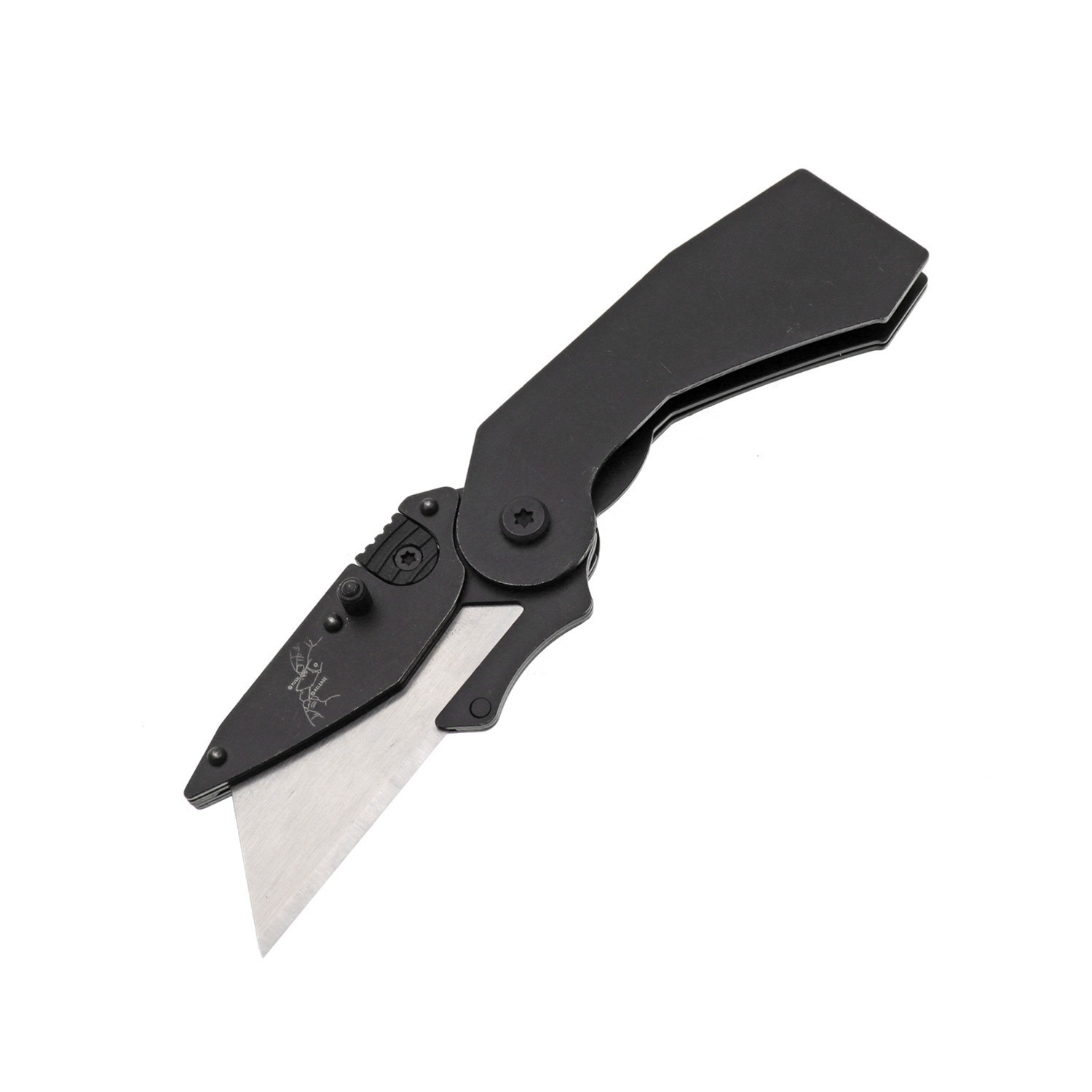 跨境货源铝合金侧开锁迷你折叠快递裁纸刀办公五金工具美工刀sk5