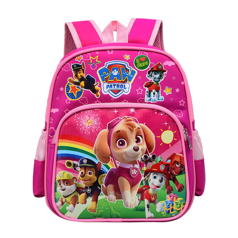 New Kindergarten Backpack Foreign Trade Cartoon Printed Cute Paw Patrol Backpack 3-6 Years Old School Bag