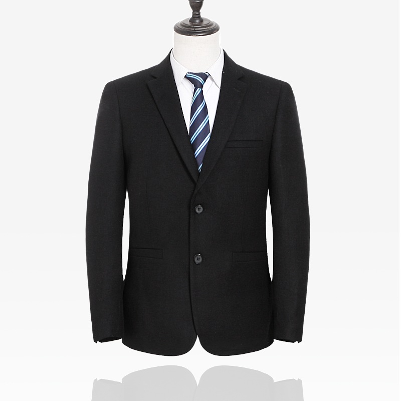 单排黑色西装图片