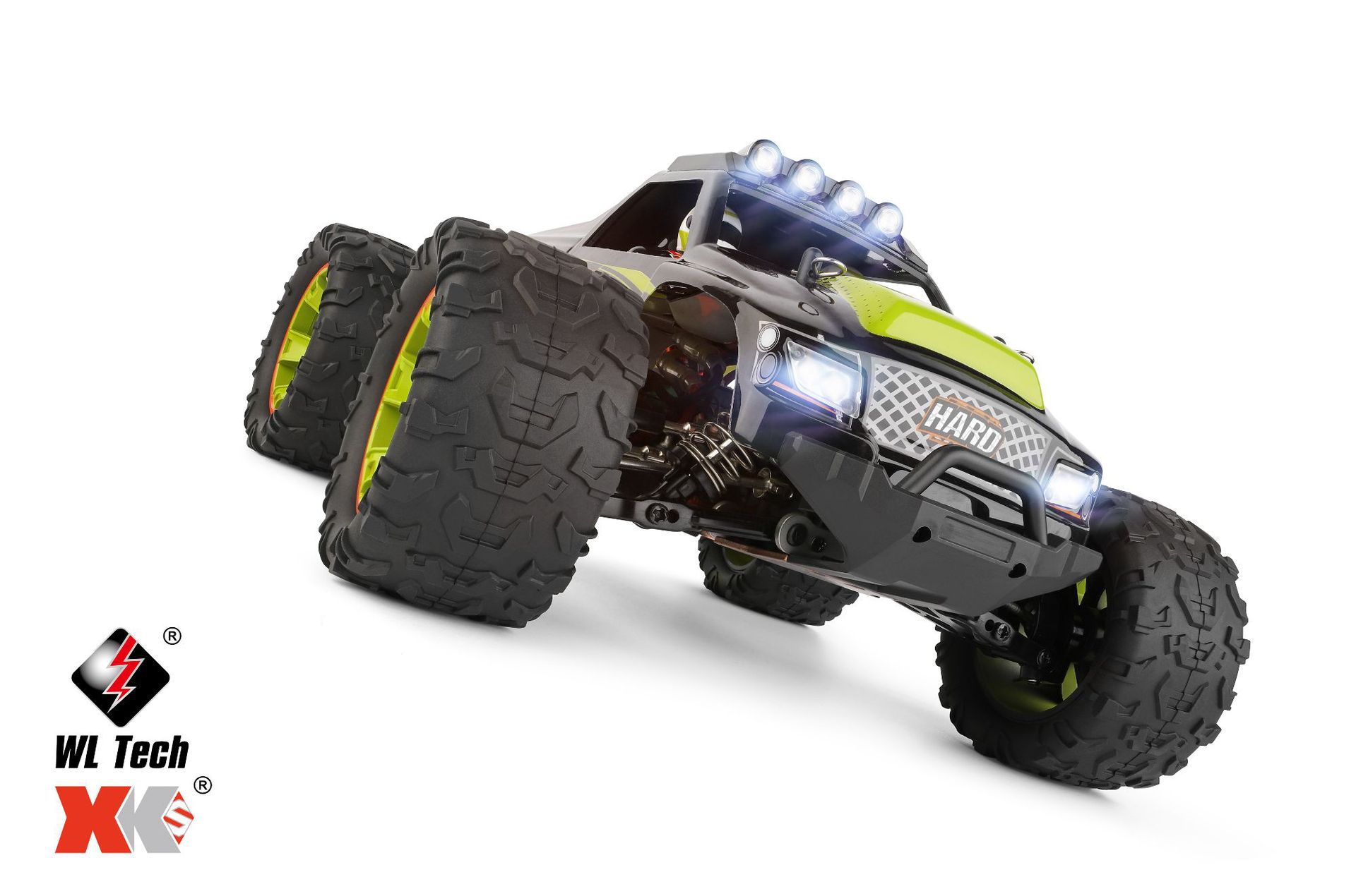 伟力144002遥控高速四驱大脚车1:14 合金底盘沙漠越野车模型玩具