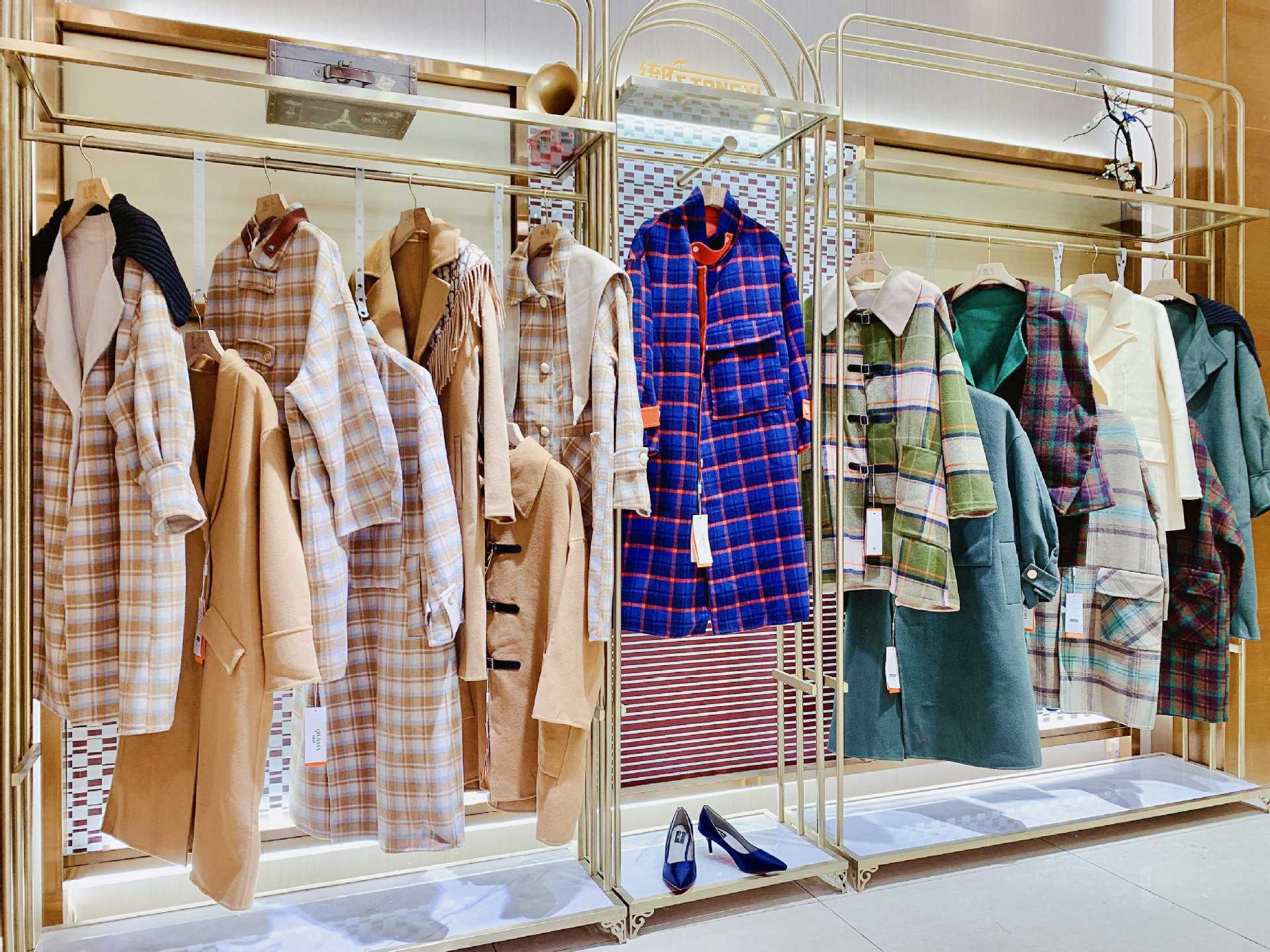 秋芭莎大衣双面羊绒外套品牌女装专柜撤柜品牌折扣尾货尾单货源