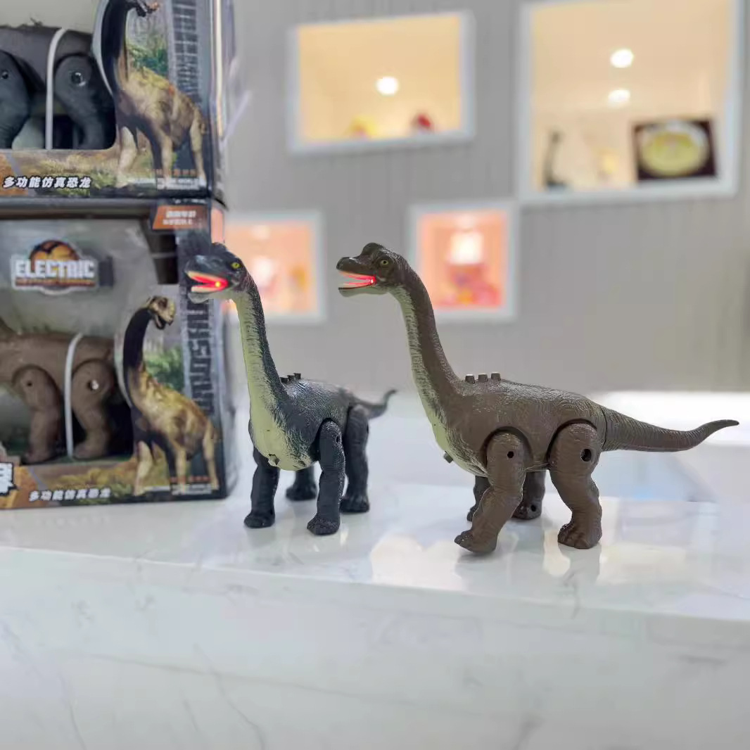 电动恐龙玩具会讲故事的腕龙仿真远古古兽恐龙动物模型儿童玩具