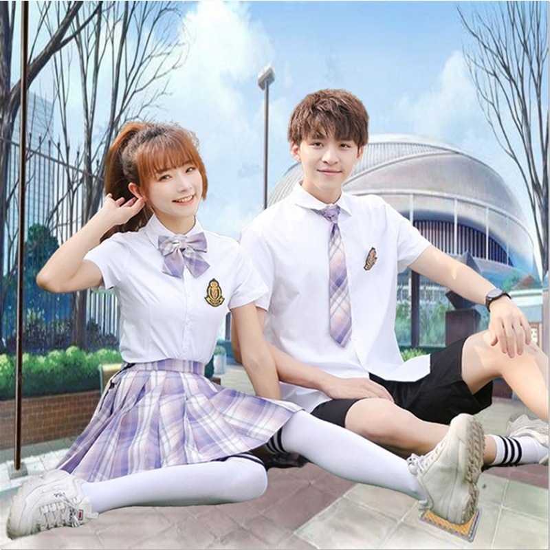 jk制服格裙中学生校服全套英伦韩国高中生学院风原创毕业班服套装