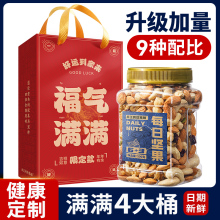 每日坚果礼盒新年过年年货零食品大礼包长辈送礼拜年佳品干果包装