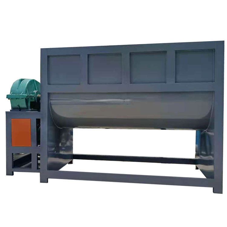 不锈钢卧式搅拌机食品粉体混合机加热干燥烘干机螺带搅拌机拌料桶