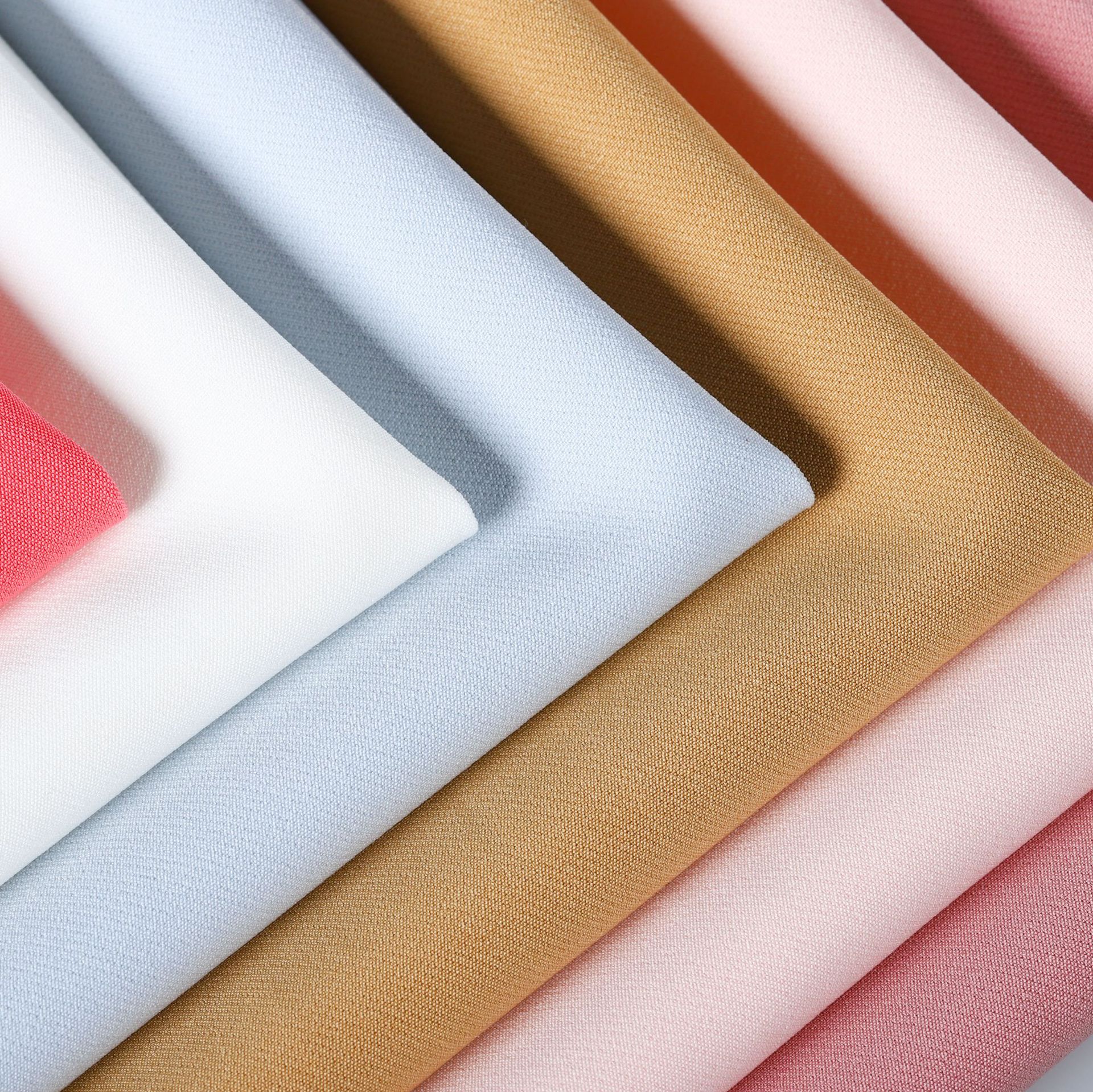 双层四面弹 涤纶梭织女装春秋款面料 时装西装裤料布料