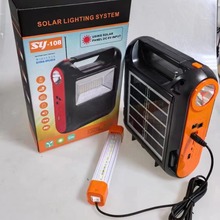新款SY-108太阳能蓝牙音响灯 户外手电筒5.1收音机多功能插卡音箱