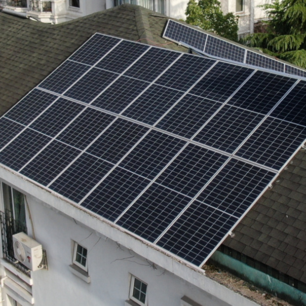 定制太阳能发电家用屋顶全套220v光伏发电板户外离网光伏供电系统