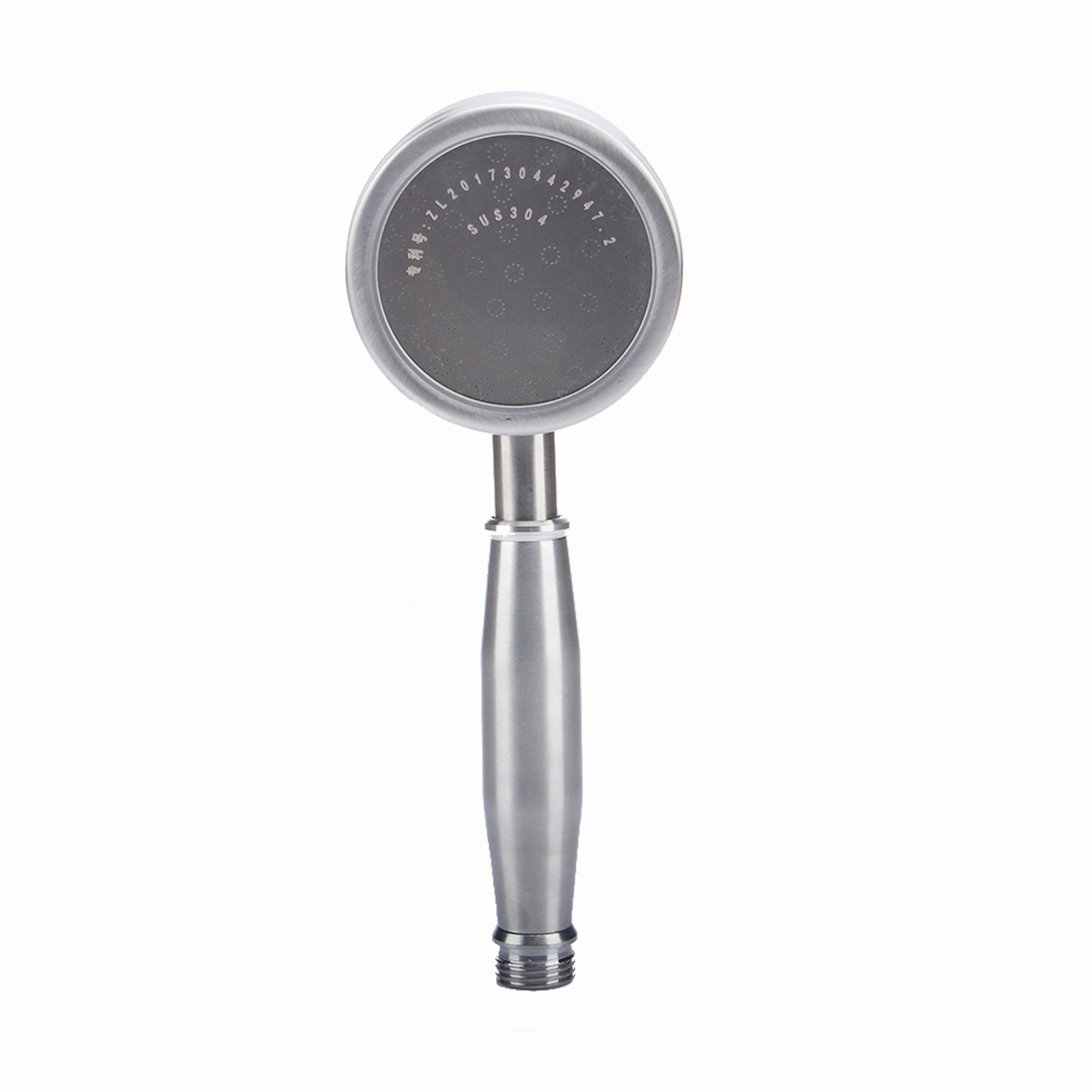 sus304不锈钢超强增压花洒淋浴喷头拉丝顶喷手持节水莲蓬头单一字