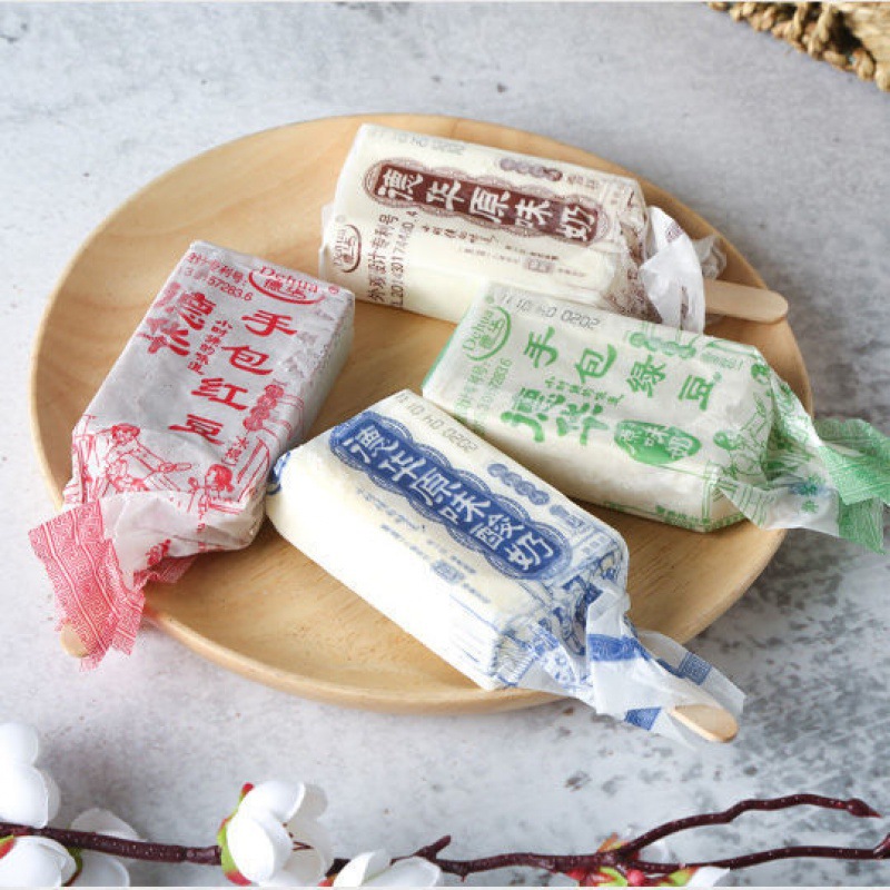 德华手包纸包红豆绿豆冰棍东北网红雪糕冰淇淋冷饮*支/支-阿里巴巴