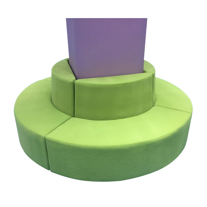 酒店大厅售楼部大厅医院银行大厅柱子沙发围柱子包柱子软包沙发