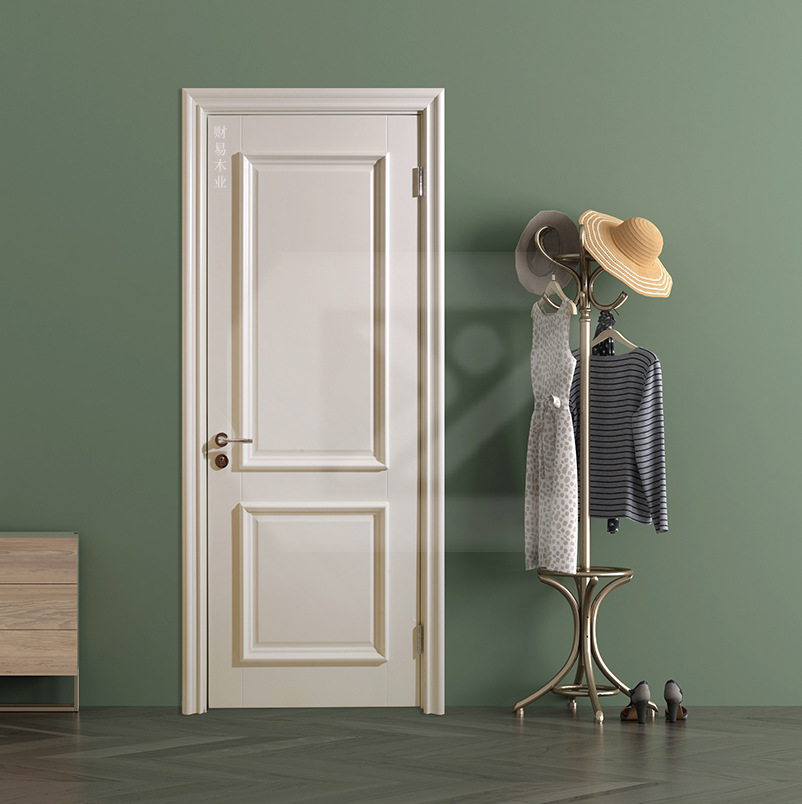 现代简约室内简装扣线门房门家居客厅卧室实木复合门手动推拉门