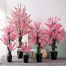 假桃花花植物树盆栽摆件大型客厅室内落地装饰大盆景一件代发