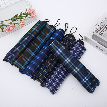 雨伞加粗格子伞十骨折叠伞双人伞学生伞商务伞厂家直销定 做批发-阿里