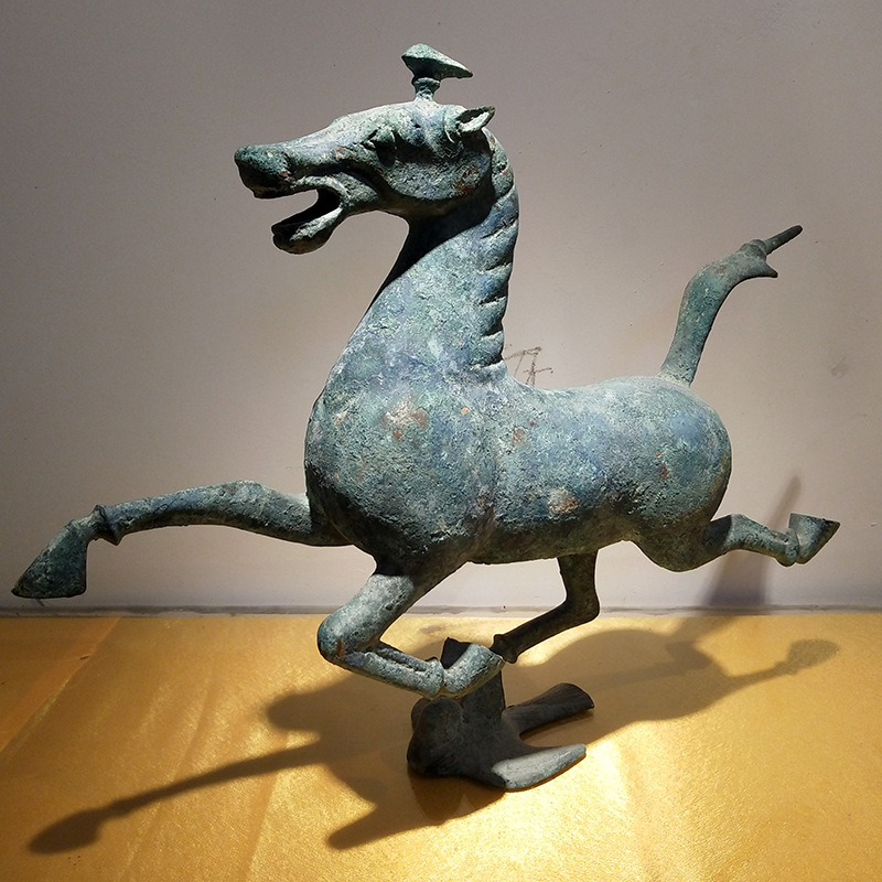 青铜器 马踏飞燕摆件 铜文创甘肃铜奔马博物馆纪念品-阿里巴巴