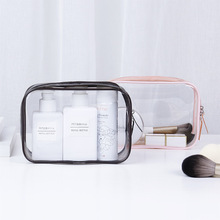 化妆品包装袋pvc透明防水护肤品套装收纳包 便携旅行拉链袋 现货