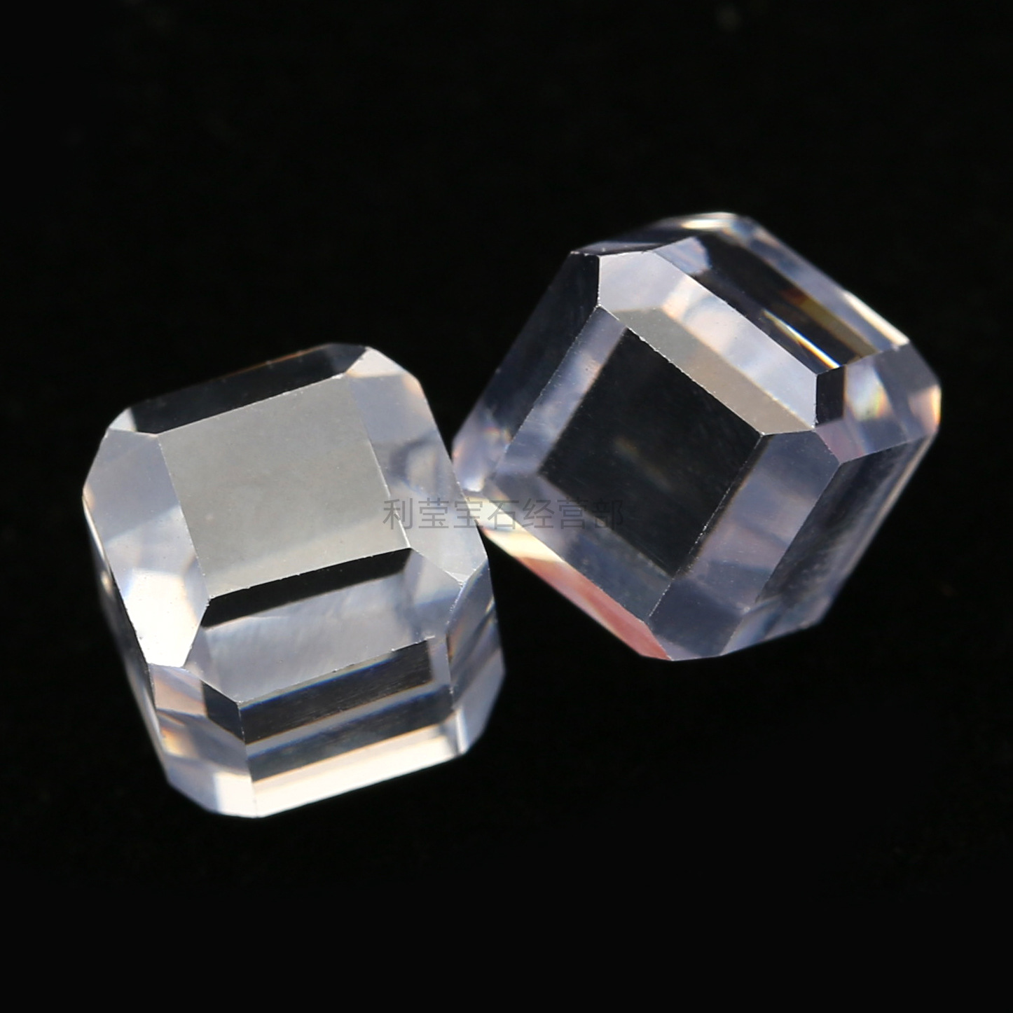 梧州合成宝石 正方体玻璃珠子 无孔立方体玻璃钻 饰品镶嵌裸石