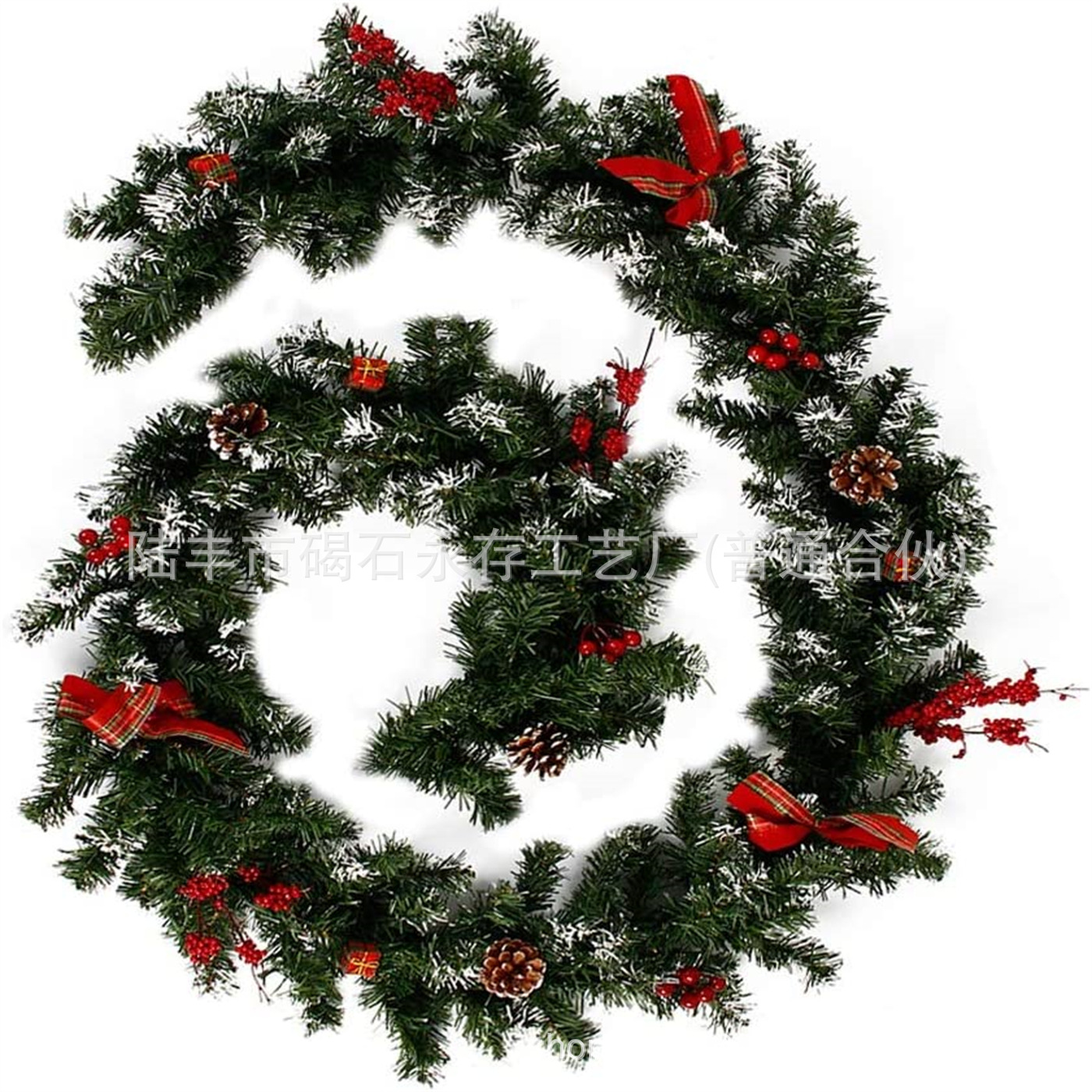 7米加密圣诞红果藤条 红色圣诞装饰藤条 门藤门饰-阿里巴巴