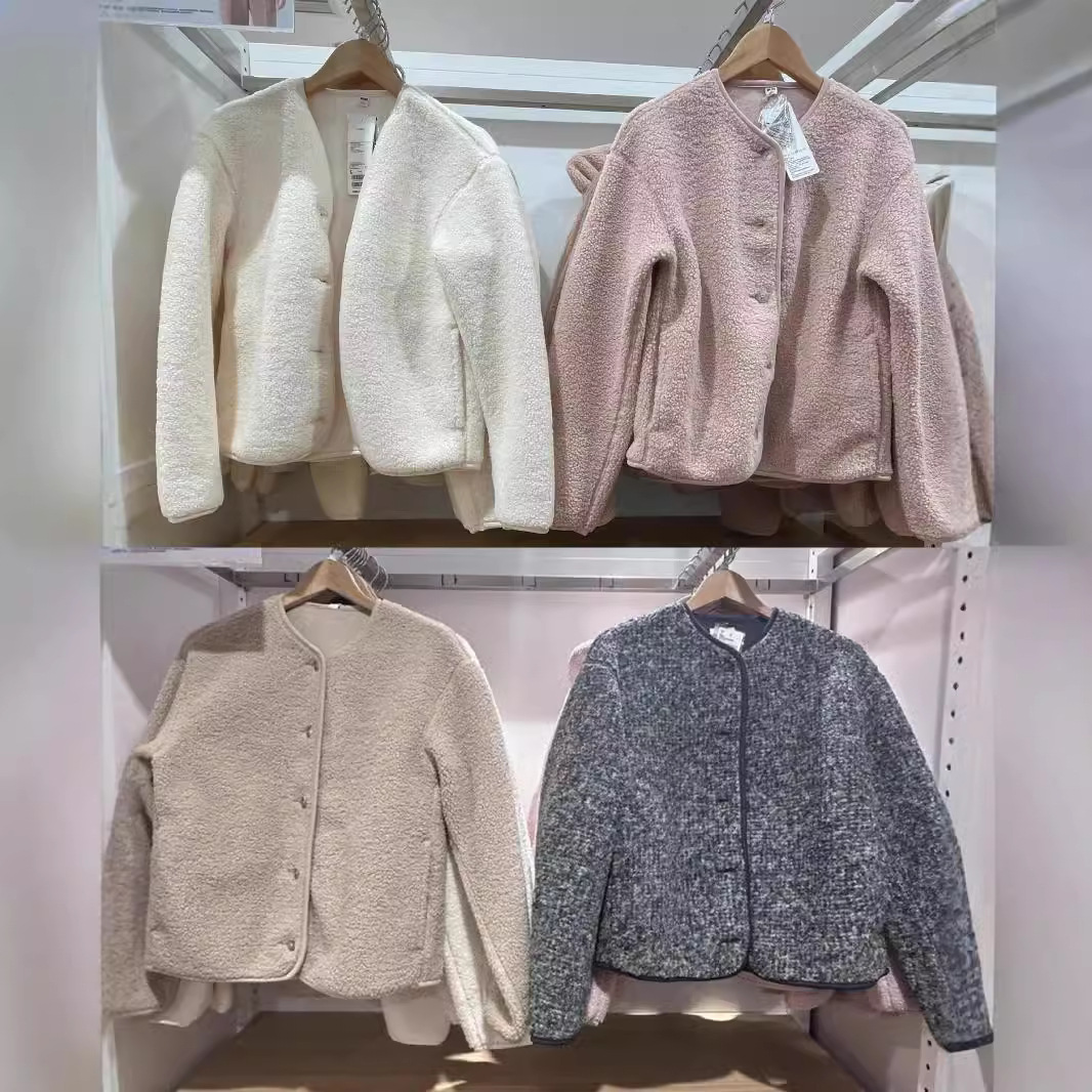 uの249  秋冬仿羊羔绒摇粒绒圆领开衫长袖抓绒外套461660-阿里巴巴