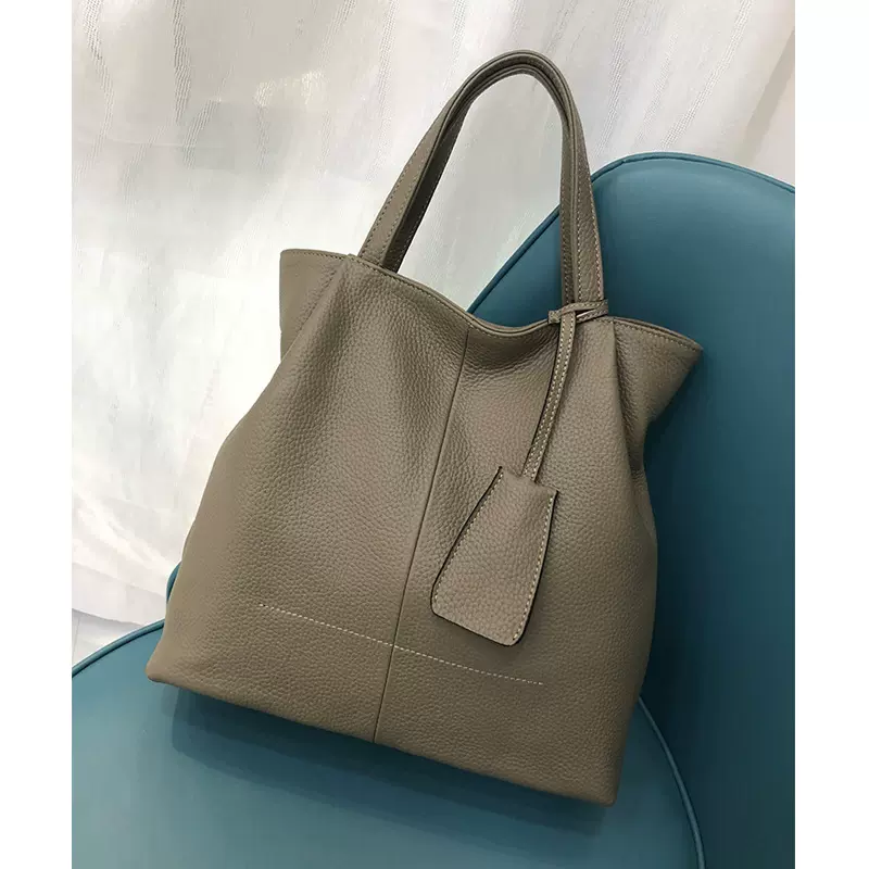 真皮女包2023新款头层牛皮单肩包女士斜挎包百搭5581时尚托特包