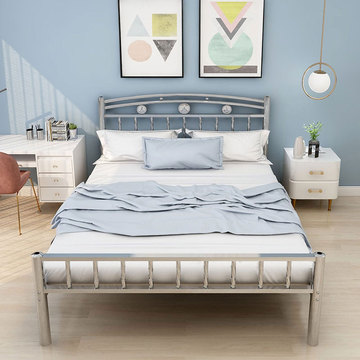 5米双人床金属床 不锈钢床