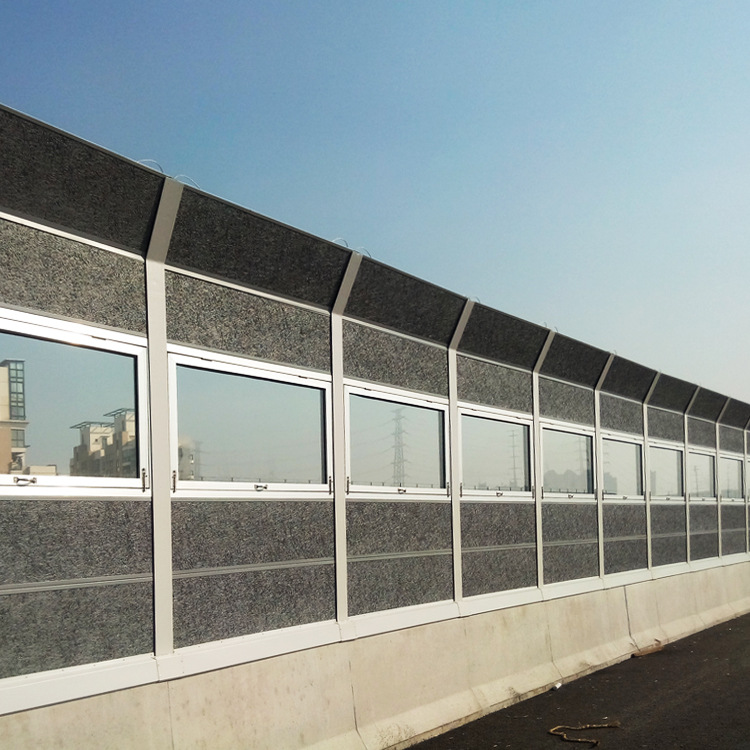 高速公路隔音屏高架铁路隔音屏障小区桥梁道路吸音板地铁隔声屏