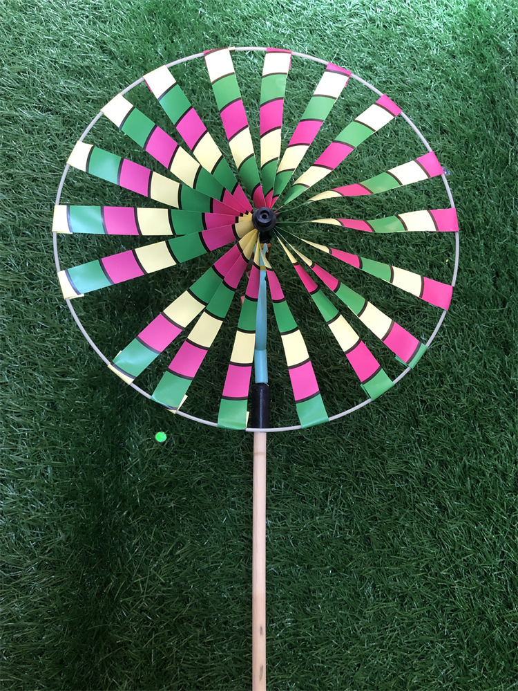 New Traditional Single Wheel with Ringing Windmill Old Beijing Disc Windmill Whole Wholesale Children's Hand Windmill