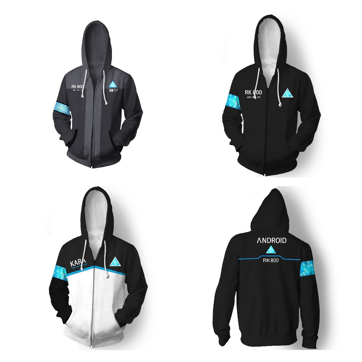 新底特律变人卫衣detroit become human 连帽男士卫衣cosplay动漫