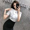 A small minority Light cooked Sense of design shirt fashion Business Suits temperament shirt Self cultivation KTV clothing Female Blue