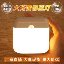 新款人体感应灯夜间自动亮灯家用走廊过道智能声控灯充电小夜灯