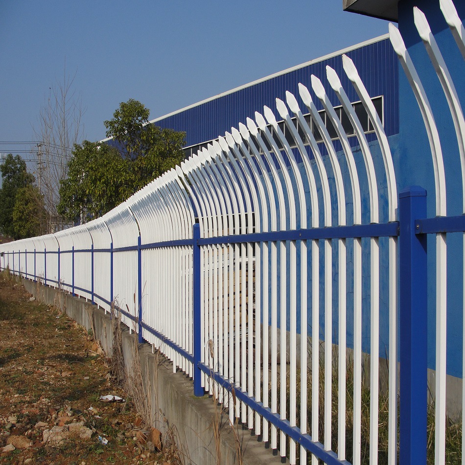 厂家定制锌钢防攀爬护栏小区工厂学校镀锌方管围墙安全防护护栏