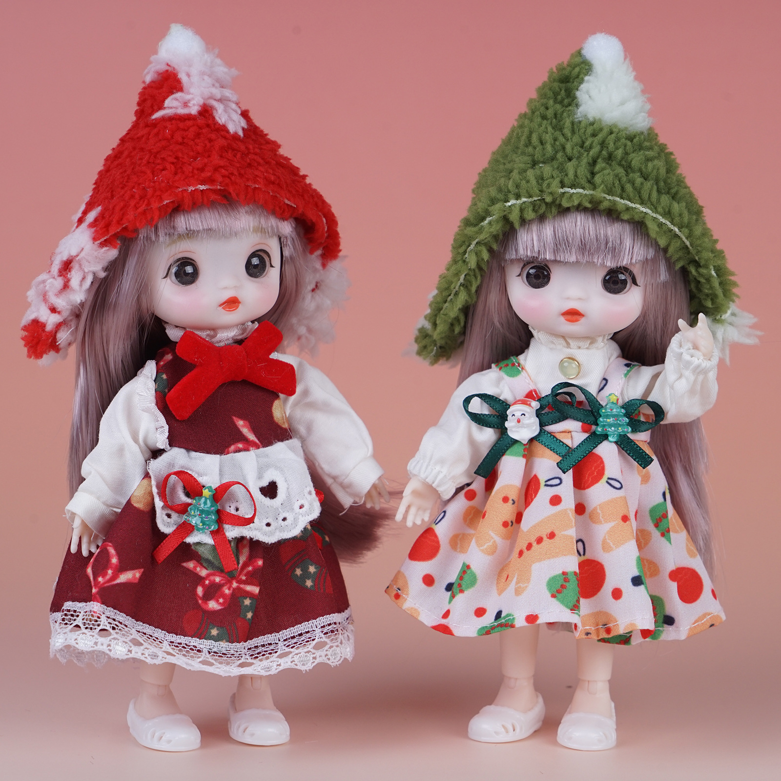 6寸bjd时尚换装衣服洋娃娃可爱女孩儿童玩具仿真人偶夜市景区公仔