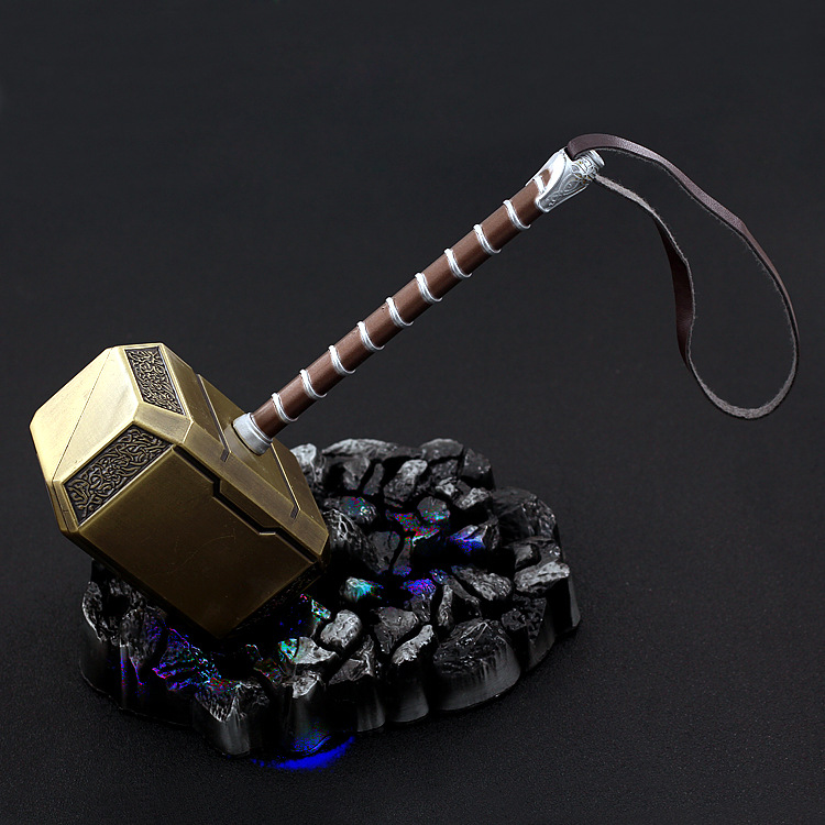 复联4雷神3雷神之锤托尔thor合金模型 大号雷神锤子20cm 礼盒装