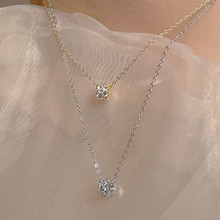 转运珠项链女镶钻时尚轻奢小众夏季精致高级感锁骨链送生日礼物