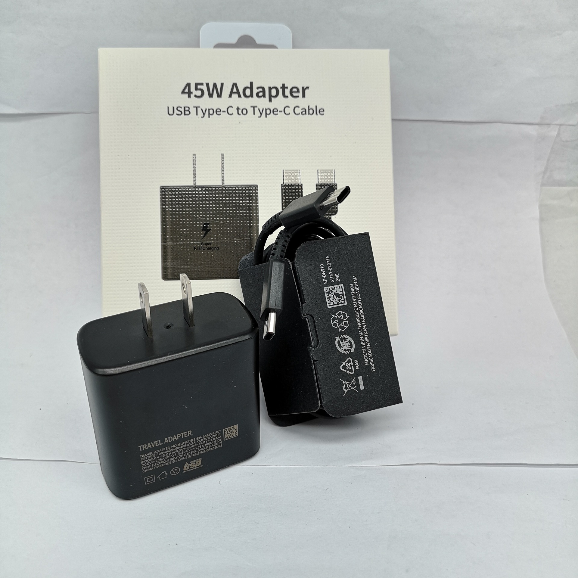 适用三星美规s21 /note10/s20 /note20/pd45w快充充电器ep-ta845