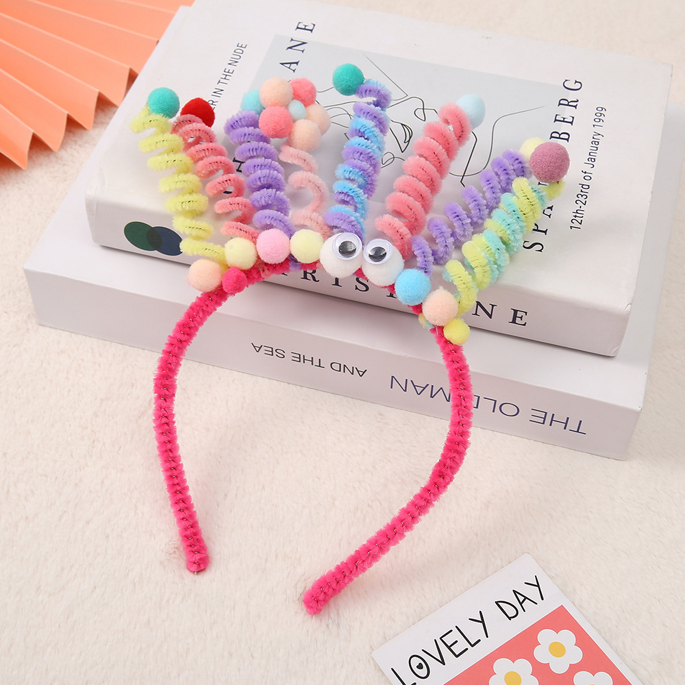 High-Profile Figure Handmade DIY Color Twisted Rod Spring Headband Children's Birthday Party Photo Prop Headdress Headband