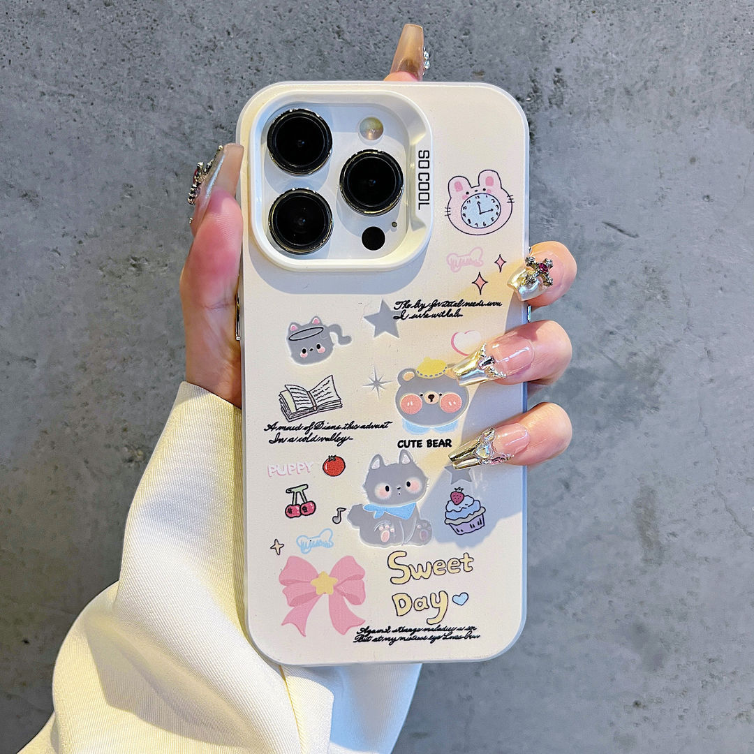 适用vivos18e彩银壳x100手机壳创意可爱iqooneo7硬壳y78plus情侣