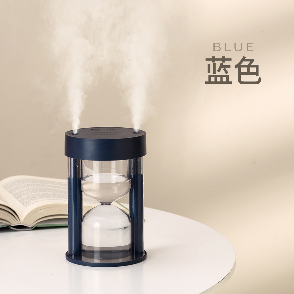 New Creative USB Hourglass Humidifier Desktop Home Mute Dormitory Ambience Light Small Night Lamp Gift Wholesale Light