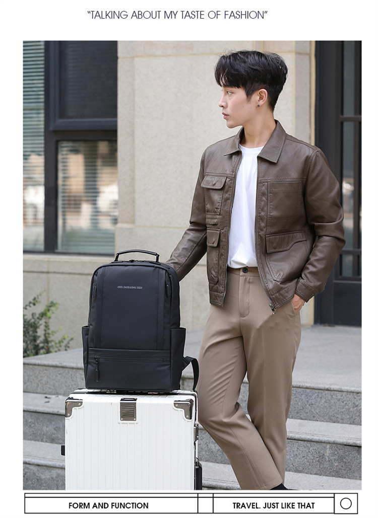 Cross-Border New Arrival Men's Business Computer Bag Large Capacity Backpack Business Commute One Piece Dropshipping Stall Schoolbag