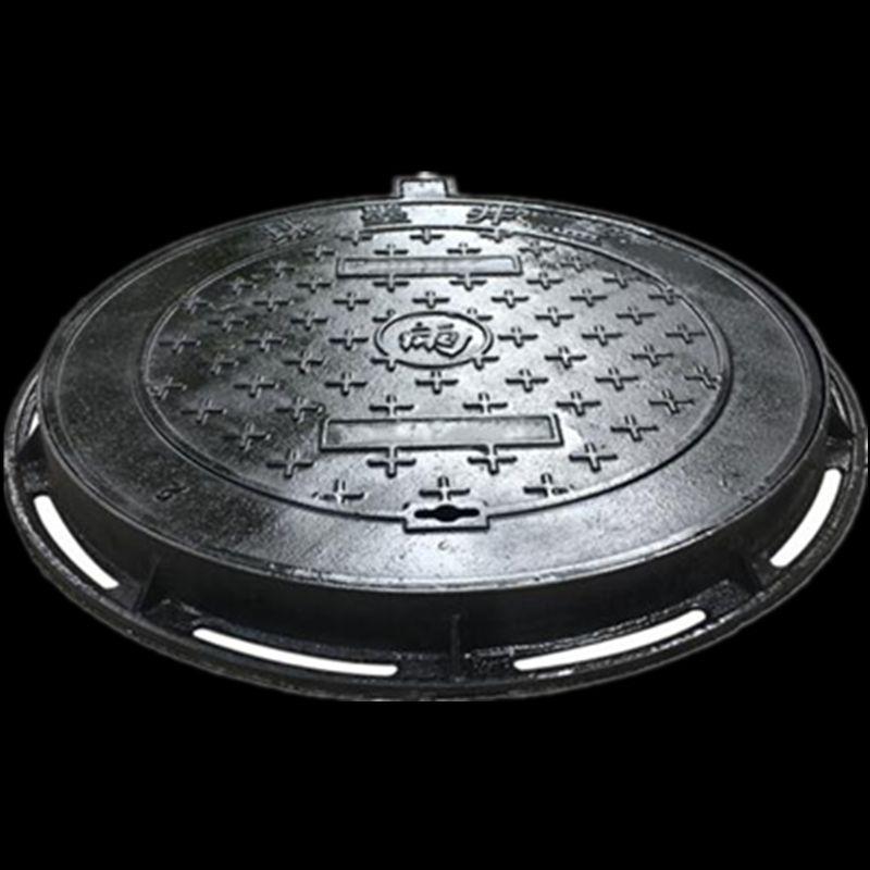 c球通铸铁井盖f形圆700*80雨水污水墨信电力下水0道加油站井盖井