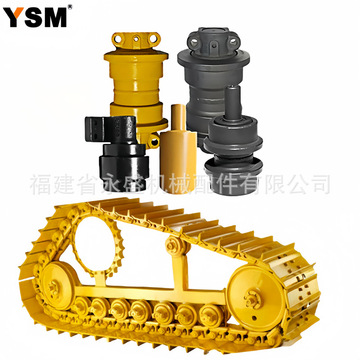 泉州工厂四轮一带底盘配件支重轮引导轮undercarriage parts