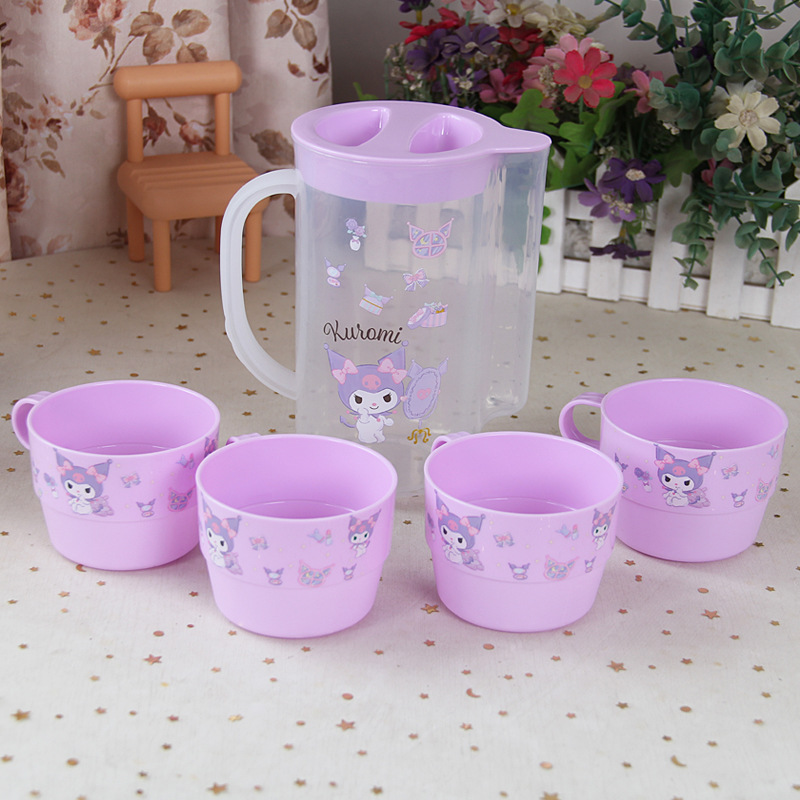 Food Grade Cold Water Bottle Set Household Living Room Japanese Plastic Summer Plastic Pot Teapot Coolomi Yugui Dog