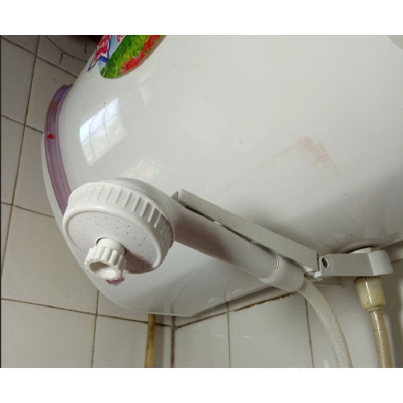 简易老式电热水器配件喷头带开关无压储水式热水器淋浴头花洒软管