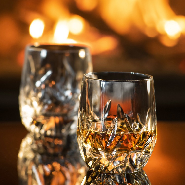 意大利davinci 进口威士忌酒杯家用洋酒杯水晶玻璃杯礼盒套装