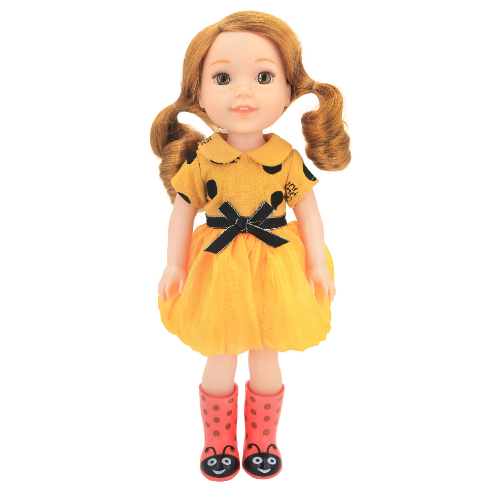 5寸美国女孩娃娃衣服 american girl盛会裙子娃娃换装配饰