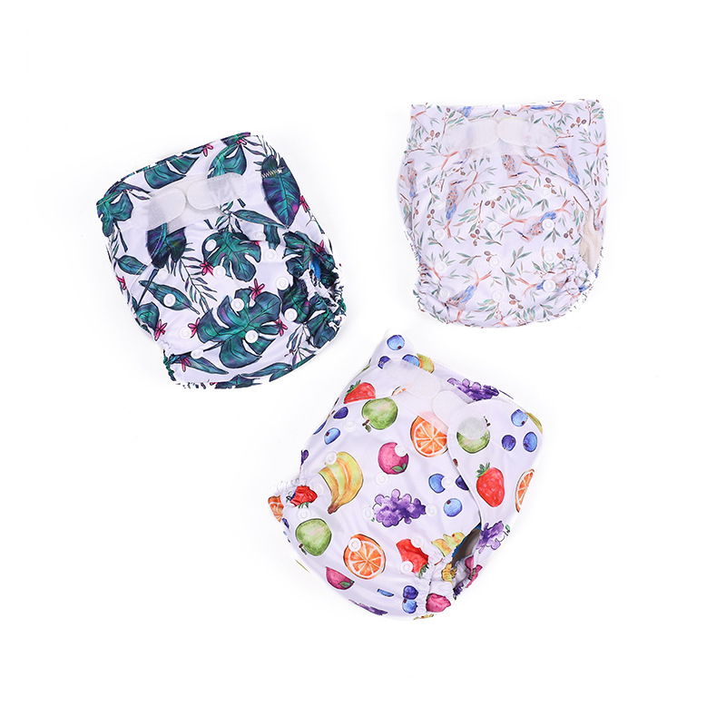 Factory in Stock Baby Training Pants Adjustable Average Size Diaper Pants with Diaper Velcro Baby Washable Diaper Pants