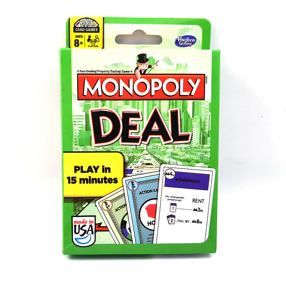 Party Leisure Card Board Game/Real Estate Tycoon Card Trading Game/Monopoly Card Desktop Game