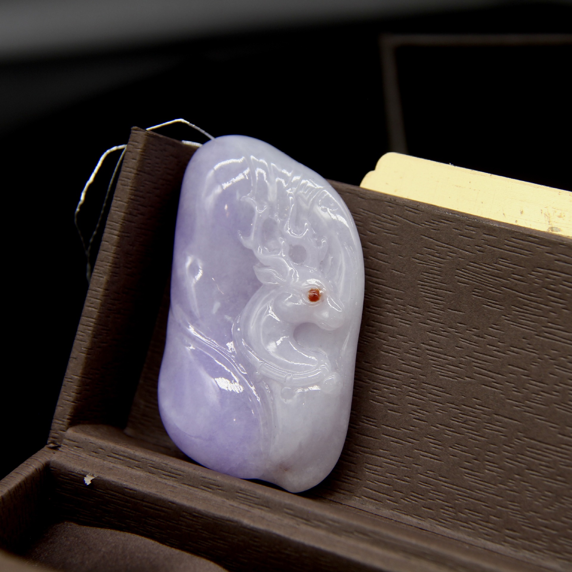 缅甸a货翡翠挂件 春色 一路有你吊坠 俏色 昆明现货