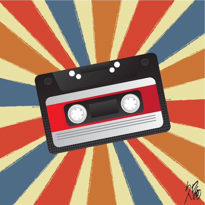 空白录音磁带装饰空白磁带数据封面标签专业制作印刷情书酒吧餐厅